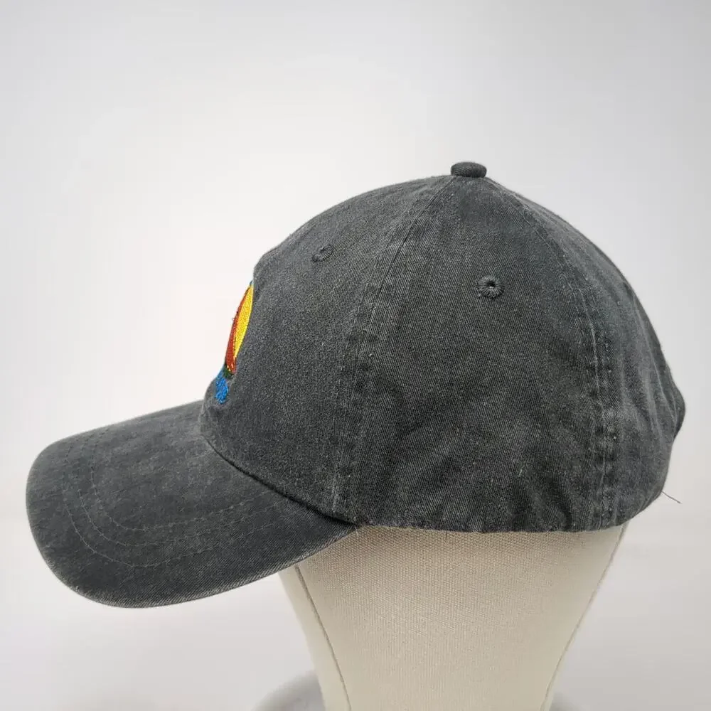 Fahrenheit Baseball Cap Gray One Size Angelique Schooner Leather Slideback Hat